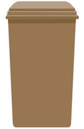 brown lid and body